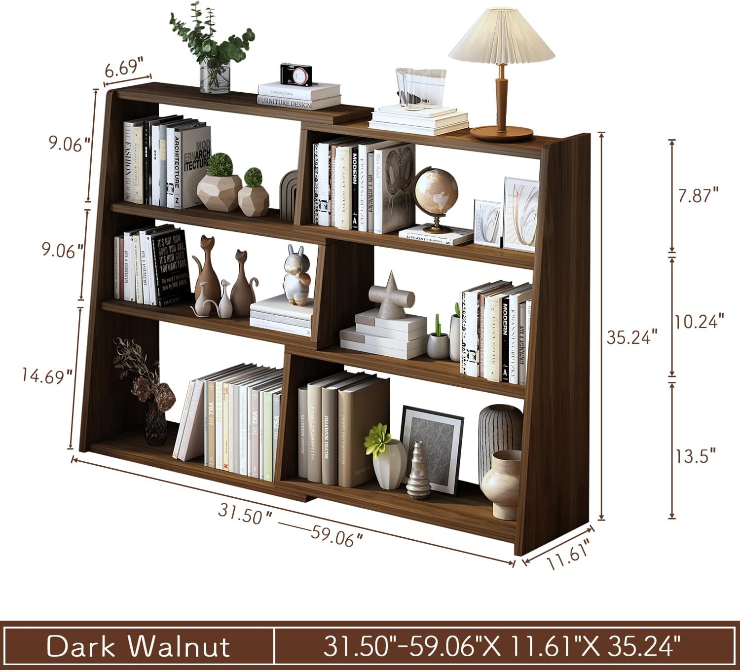 Wooden Extendable Shelf Bookca - مراجعة Bookcase Wood Shelf وسعره