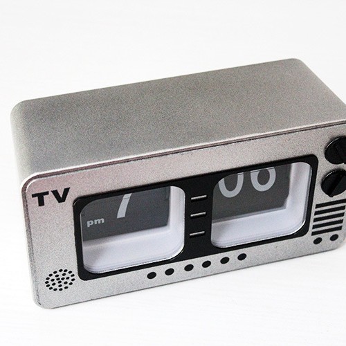Vintage TV Flip Clock - Retro  - مراجعة Home Office Industrial Style وسعره