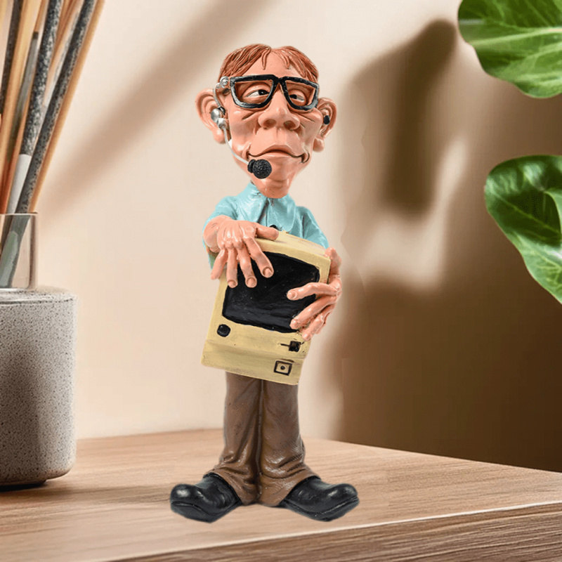 Resin Storyteller Figurine - C - مراجعة Home Office Freelancer وسعره