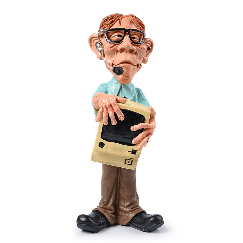 Resin Storyteller Figurine - C - مراجعة Home Office Freelancer وسعره