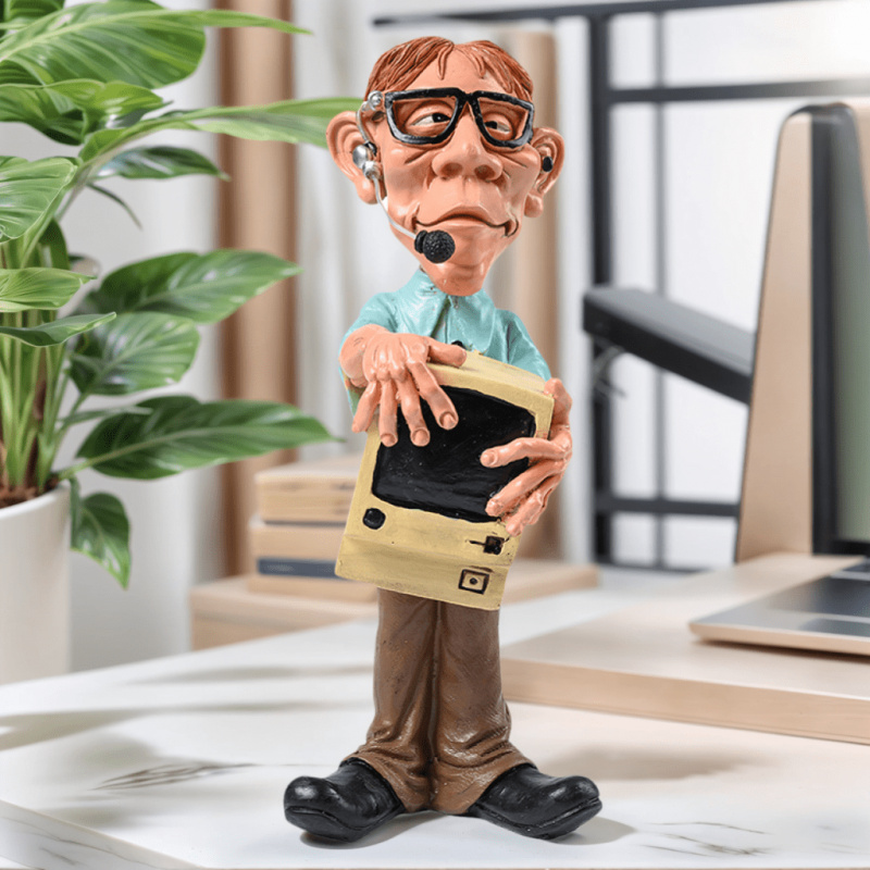 Resin Storyteller Figurine - C - مراجعة Home Office Freelancer وسعره